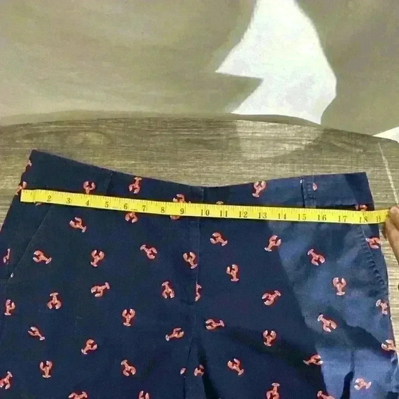 J. Crew 5" classic chino shorts With Lobster Detail In Navy Size 12 - Picture 8 of 11